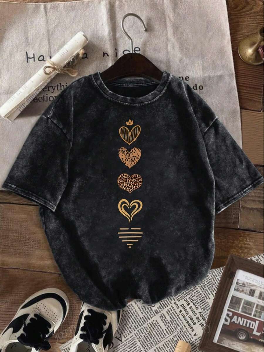 Nuevo modelo 2026,% algodón lavado, estilo casual urbano, adecuado para fiestas o festivales, tela suave y transpirable, diseño de patrón moderno, unisex, ligero y cómodo de llevar, diseño retro de moda. - Negro y gris - Ver 1