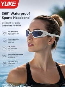 YUKE Swimming Goggles, High Definition Anti-Fog Waterproof Swimming Goggles, Leak-Proof Professional Swimming Goggles Suitable For Women And Men - Multicolor - View 3