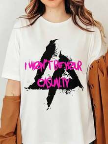 Linkins Parks T-Shirt, From Zero Casualty Lyrics Graphic Printed Tee, Inspired Unisex T-Shirt - White - View 1