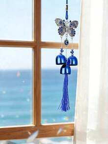 Dream Catcher Wind Chime Decoration, Sun Catcher Window Decoration, Sleep Essentials, Home Decor Dreamcatcher Hanging Ornament, Girl's Room Decoration, Handmade Woven Feather Dream Catcher Wind Chime, Cute Birthday Gift,Home Decor ,Room Decor - Multicolor - View 12
