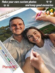 Personalized 5D Diamond Painting, Custom Photo High-Definition Printing, DIY Handicraft, Full Diamond Coverage, Durable Canvas, Easy To Operate, Home Decor, Birthday Gift - Multicolor - View 1