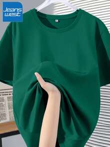Camiseta de manga corta de talla grande para mujer , nueva ropa de verano popular para mujer de talla grande, corte holgado, 100% algodón puro, suave - fácil de usar, lavar y cuidar. - Negro - Ver 11