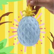 Random Color Mini Pineapple Squeeze Ball, Adult Stress Relief Focus Mini Fruit Soft Stress Toy, Squeeze And Stretch, Cute Small Object, Cheese Soft Stress Toy, Dumpling Soft Stress Toy - Multicolor - View 7