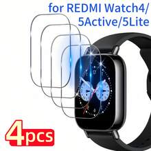 Bộ 4 miếng dán màn hình cường lực độ phân giải cao dành cho Redmi Watch 4/5 Active/5 Lite, siêu trong suốt, mỏng nhẹ và vừa khít hoàn hảo, cảm ứng nhạy, độ cứng 9H giúp bảo vệ màn hình khỏi trầy xước và mài mòn. - 4 chiếc cho Redmi Watch 5 Lite - Xem 2