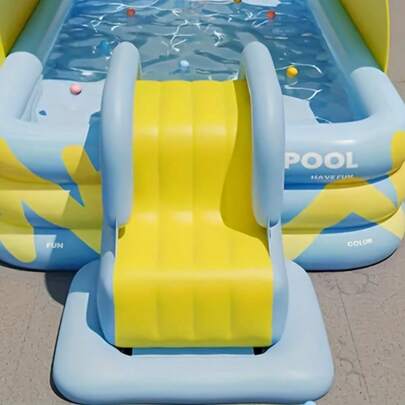 Grande piscine gonflable, convient pour la cour, le jardin, le patio, le balcon, simple et durable, relaxation confortable, pliable pour un rangement facile, structure robuste à 3 couches, utilisable à l'intérieur et à l'extérieur, 2 options de taille disponibles