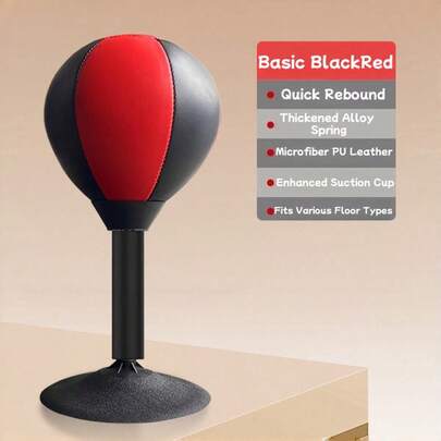 Desktop Punching Bag With Strong Suction Cup, 90° Rebound Speed Punching Bag, Suitable For Children And Adults, Stress Relief And Reflex Training Equipment