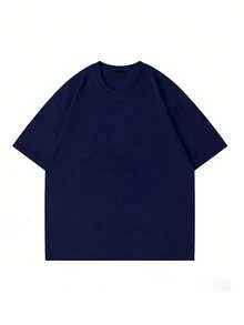 New Women's Daily Casual Short Sleeve T-Shirt, Tomato Print Jumpsuit, Home Casual Short Sleeve Top - Navy Blue - View 3