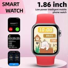 1pc 1.83-Inch Full Touch Screen Smart Watch, Unisex, Supports Wireless Calling, Message Notifications, Calorie And Distance Tracking, Multiple Sports Modes, Remote Camera, Music Control, Silicone Strap, Compatible With Android/IOS, Perfect Holiday Gift - Multicolor - View 18