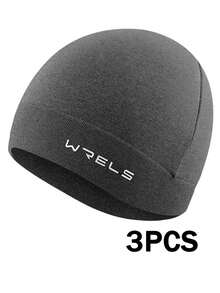 WRELS 1pc/3pcs Outdoor Sports Sweat-Wicking Soft Skin-Friendly Sports Caps, Elastic Fitness Hats For Men & Women For Running, Cycling And Hiking - Multicolor - View 17