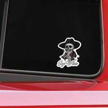 Holiday Sticker Skeleton Cowboy Sticker Say When Meme Gothic Western Vinyl Decal For Laptop Water Bottle Phone Case Funny Skull Sticker Gift For Men Dark Humor Sarcastic Waterproof Sticker - A - View 5