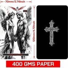 78pcs/Box Fortune Telling Cards Set, Divination Tarot Cards, Elegant Box Packaging, Comes With Instruction Booklet - Black and White - View 5