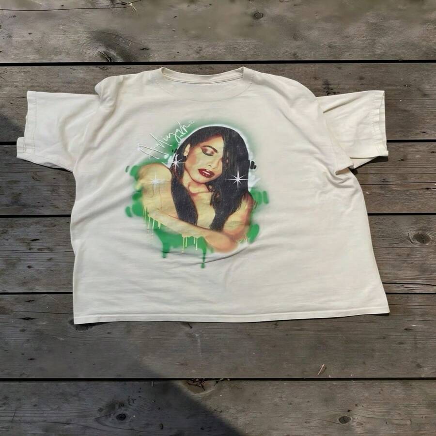 Aali Yah Green Style Graphic T-Shirt XL - White - View 1