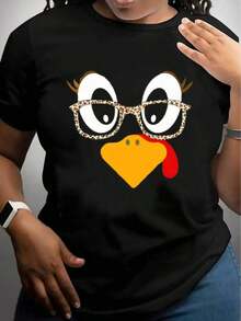 100% Cotton. Women's Casual Short-Sleeve T-Shirt, 100% Thick Cotton - Comfortable Round Neck, Soft And Pretty Top. 100% Cotton. Women's Simple Solid Color T-Shirt, Loose And Slim Fit Casual Short Sleeve - 黑色 - 查看 4