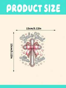 5.12-Inch Cross Decal Sticker With "God Is Always Good" Text, Waterproof Removable Vinyl Window Sticker With Cute Butterfly & Leopard Print Pattern, Christian Car Decoration Suitable For SUV, Truck, Bumper, Car Exterior And Room Wall - Sticker - View 9