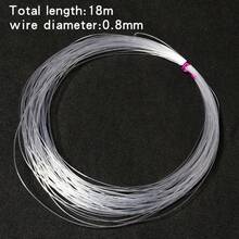 1 pieza Línea de cristal no elástica de nailon, hilo para manualidades de cuentas DIY, hilo para cuentas, línea de bobina de envoltura, línea de artesanía de nailon transparente - Hilo y cordón para hacer joyas, pulseras, collares, borlas - Alambre de cristal - Ver 7