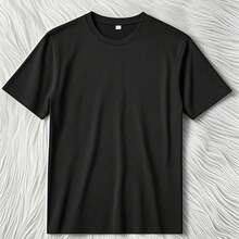 Camiseta de Mujer con Estampado de Libro y Flores, Diseño 'Solo Un Capítulo Más', Cuello Redondo, Corte Holgado, Cómoda, Transpirable, de Algodón, Informal, para Uso Diario y Amantes de la Lectura, Regalo Perfecto - Negro - Ver 2