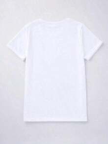 Camiseta de Cuello Redondo con Estampado de Labios y Letras para Mujer, Camiseta Casual de Manga Corta para Uso Diario, Camisetas con Gráficos de Graffiti Artísticos I'A Vibe para Mujer, Ropa de Moda para Mujer, Ropa Fresca de Verano para Mujer - Blanco - Ver 2