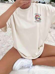 Camiseta Casual de Verano para MujerInformaldeVeranoparaCamiseta de cuello redondo para mujer - Primero que nada, soy una delicia audaz para DoubleUnicornCamisetaCaraGráfica,DivertidaCasualSuperior,SuaveLigeraCamisetaParaPersonalidadesDivertidas,RegaloLindoParaAmantesDeUnicornios&EntusiastasDelHumor,ModaTranspirableConjuntos del 4 de JulioderopaParaMujeresDíaDelPartidoDeLaCopaDelMundoSuave, Ligero, Superior, Fácil de Desmontar, Todo En Conjuntoderopa. Camiseta gráfica 100% algodón para mujer, estilo BrokeyY2K, ropa urbana, cuello redondo, corte holgado. - Rojo - Ver 8