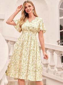 Vestido de mujer con cuello en V con estampado floral romántico, estilo campestre adecuado para Pascua y vacaciones, dulce y elegante para vacaciones, citas, fiestas, graduaciones, bodas y playa. Vestido de verano para mujer, ropa de verano para vacaciones, vestidos de verano de talla grande, vestido de verano de talla grande, vestido de playa, vestidos de verano para mujer, vestidos de verano para mujer, vestido modesto de Pascua, vestido de té, vestido floral amarillo para mujer, vestido de primavera amarillo para mujer, vestido de limón para mujer, vestido de primavera modesto para mujer, ropa de primavera/verano para mujer, vestido de vacaciones para mujer, vestido bohemio para mujer, vestido floral de verano para mujer, vestido casual de verano, vestido de estilo español amarillo para mujer, vestidos casuales de mujer, vestido de primavera para mujer, vestidos de verano para mujer, vestido floral para mujer, vestido vintage para mujer - Gris - Ver 7