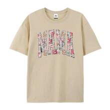 Boho Floral Mama T-Shirt, Mother's Day Gift,  Spring T-Shirt For Mom, Lovely Gift For Mom, Oversized T-Shirt For Women, Floral Mama T-Shirt - 杏色 - 查看 9