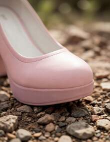 Geeyea Red Mary Jane Chunky Heels, Comfortable Round-Toe Flats With A Single Buckle, Versatile Women's Shoes. - 粉色 - 查看 6