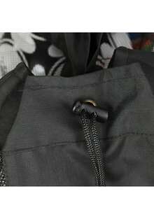 1pc Large Capacity One Shoulder Ball Bag, Thickened & Enlarged Sports Ball Storage Mesh Bag - Black - View 3