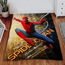 1pc S-Pider-Man Print Blanket,Retro Cartoon Style Throw Blanket,Cartoon Character Printed Blanket,All-Season Universal Nap Blanket,Character Home Decor Blanket,Modern Fashion Gift Suitable For Home Bedroom Bed Sofa Office Lunch Break Cover Picnic Blanket - Multicolor - View 3