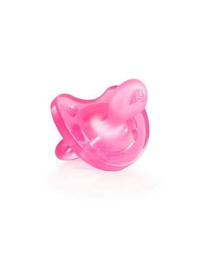  Chupete Chicco Physio Forma Silicona "Efecto Mamá" 16-36m, Rosa - Favorece el Desarrollo Bucal y Comodidad Extra para el Sueño del Bebé, Tetina Ortodóntica Physio Active Segura y Extrasuave, Sin BPA, Ideal para Bebés de 16 a 36 Meses, Diseño de una Sola Pieza para Mayor  y Ventilación Óptima