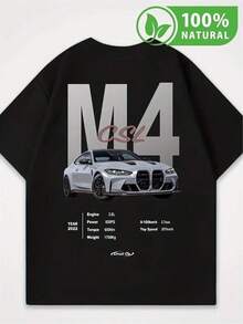 1 Pieza Camiseta 180g 100% Algodón Unisex Holgada. 1 Pieza Camiseta 180g 100% Algodón Unisex Holgada. Camiseta moderna con diseño de auto deportivo BMW M4 CSL para hombres jóvenes, estilo urbano, estampado innovador, moda automotriz, perfecta para entusiastas de los coches, algodón de alta calidad y confort, ideal para destacar en reuniones casuales, colores sofisticados y vibrantes, edición limitada. Cómoda y versátil para escuela, trabajo, salidas y eventos casuales Cómoda y versátil para escuela, trabajo, salidas y eventos casuales - Negro - Ver 6