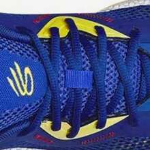 Under Armour Curry HOVR Splash 3 缓震科技，透气耐穿的男士低帮篮球鞋。 - 藍色/黃色 - 查看 5