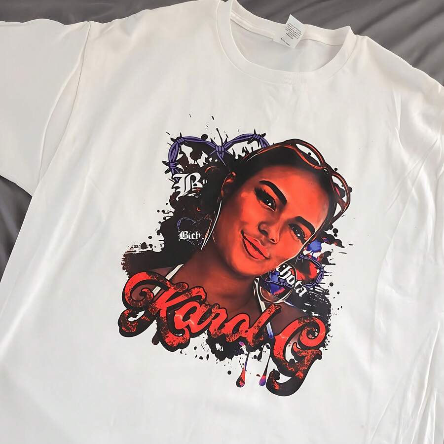 AAAKarol G T Shirt Size L - Putih - View 1
