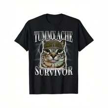 100% Cotton Men's T-Shirt, Intestinal Bowel Disease (IBS) And Ulcerative Colitis Awareness - Graphic Print And Abdominal Survivor Slogan, Casual Short Sleeve, Loose And Breathable, Suitable For Crohn's Disease, All Seasons Wear, Christmas, Men's T-Shirt, Men's Clothing, Size M CXDT WC9U OPBJ - 白色 - 查看 2