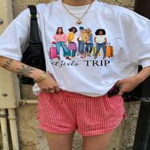 Cute Graphic T-Shirt 100% Cotton Oversized Soft Breathable Casual Crewneck Short Sleeve Top Daily Casual Street Style Aesthetic Daily Trendy Basic Vintage Casual Wearers Fashion Lovers Daily Outfit Enthusiasts Gift Givers - Blanco - Ver 2