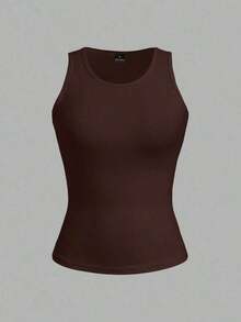 2 piezas de camiseta de tirantes de mujer de ajuste ceñido con estampado minimalista de letras de California en negro y blanco - 95% algodón, para primavera y verano, uso en todas las estaciones, vuelta al colegio, ropa de casa y deporte, estilo re - Multicolor 3 - Ver 6