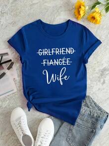 Camiseta de manga corta para hombre con estampado y diseño de cuello redondo, adecuada para el uso diario en primavera y verano. - Azul - Ver 4