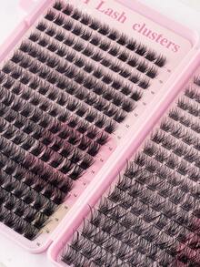 368pcs Individual False Eyelashes, Eyelash Book, Cluster Eyelash Extension, DIY Cluster Eyelash Extension For Home Use - Multicolor - View 7