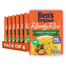 BEN'S ORIGINAL Ready Rice Jasmine Rice, Easy Dinner Side, 8.5 OZ Pouch (Pack Of 6) - Garden Vegetable - View 11