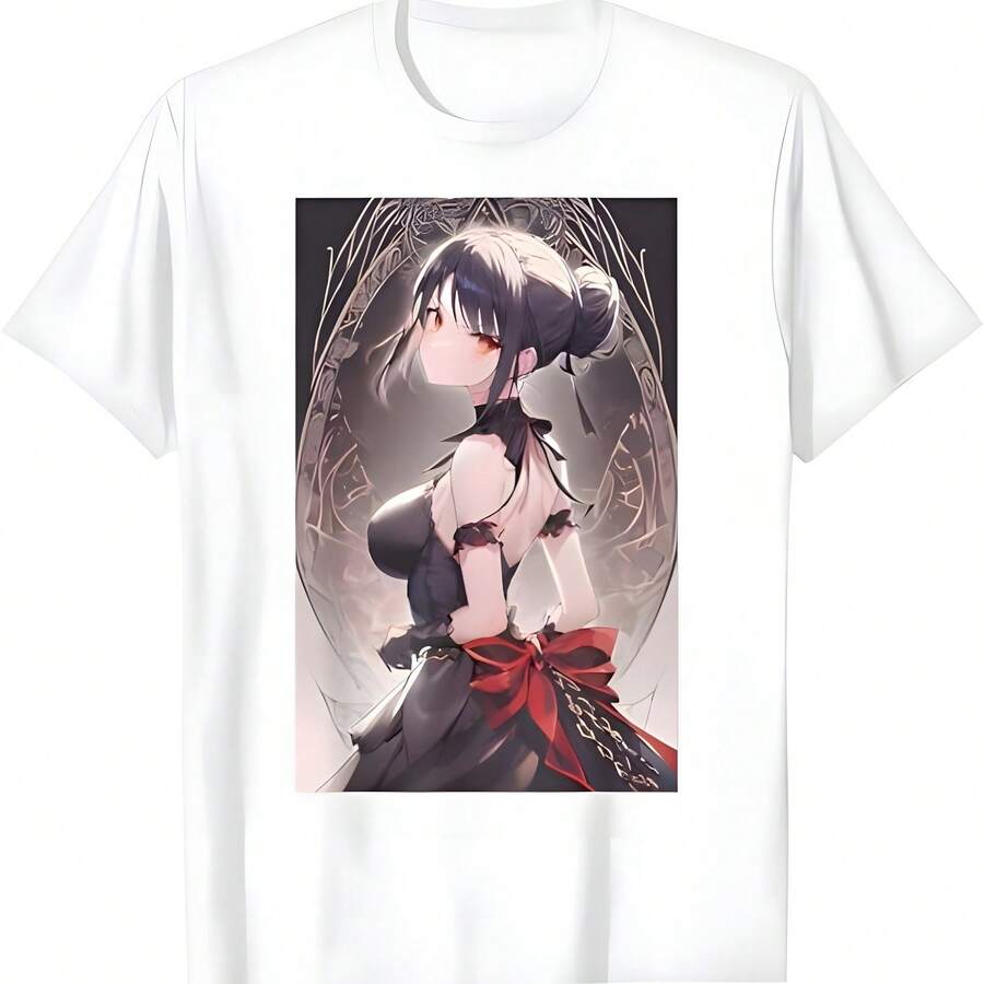 Tarot mago fantasía suave estilo grunge gótico anime chica camiseta - Blanco - Ver 1