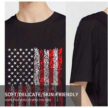 Funny Graphic T-Shirts For Men, Short Sleeve, Cool Design, 72X5 R7FP - Black - View 4