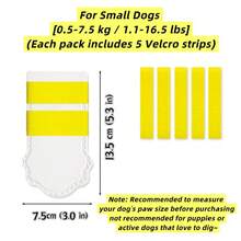 Disposable Dog Rain Boots With Self-Adhesive Straps, Waterproof Pet Foot Covers, Non-Slip Easy-To-Wear Shoes For Small And Medium Dogs, Keep Paws Clean During Outdoor Walks - Multicolor - View 14