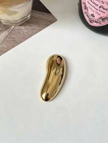 1枚女士简约金属光泽胸针，时尚高端配饰，可装饰连衣裙和外套 - 彩色 - 查看 10