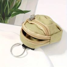 Coin Purse, Dual Zipper Small Coin Pouch, Pendant Mini Backpack Keychain, Keyring, Colorful Portable Earphone Case - Multicolor - View 4