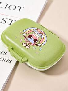 Cute Pill Pattern Printed Portable Pill Box, Moisture-Proof Medicine Storage Box, Compartmentalized Travel Pill Box, Daily Small Pill Box Suitable For Pocket Or Handbag, Reusable Unisex Medicine Vitamin Storage Box, Medication Planner, Daily Carry Small Pill Box For Storing Vitamins, Medications, Nutritional Supplements, Travel Essential Accessory - Multicolor - View 16