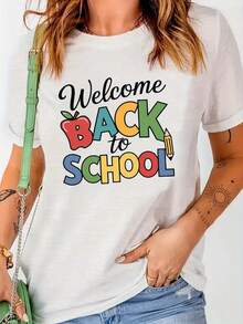Bienvenidas de nuevo a la sección de camisetas cómodas para damas. - Blanco - Ver 1