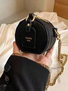 Fashion Girl Mini Round Wallet, Equipped With A Keychain And A Metal Chain Shoulder Strap, Suitable For Spring And Summer Seasons. The Wallet Is... - Multicolor - View 13