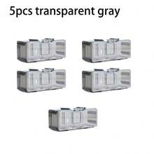 1:64 Scale Acrylic Car Display Case, Multi-Layer Assembly Storage Cabinet, Model Display Rack, Collectible Gift, Cars Not Included, Available In Packs Of 1, 3, 4 Or 5. - 5 Gray Pieces - View 1