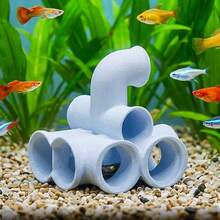 Dekorasi Akuarium Ornamen Kreatif Premium 3D Pemandangan Dasar Laut Bawah Air untuk Tempat Berlindung Ikan dan Udang di Tangki Ikan - Tipe A - View 1