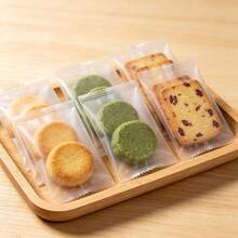 50pcs Transparent Reusable Heat Sealable Baking Bags, Small Individual Stand-Up Pouches, Suitable For Round And Rectangular Candies - View 6