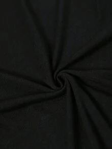 Elegant Minimalist Short Sleeve T-Shirt For Women, Slim Fit And Slim For Summer - 黑色 - 查看 6