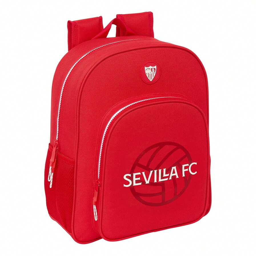 | Large Wheeled Backpacks Sevilla FC Compact Evolution Removable Washable And Water-Resistant, 6" With USB Double Padded Compartment, Hidden Anti-Theft Zipper, Organizer, Red, 6? - Option 23 - View 1